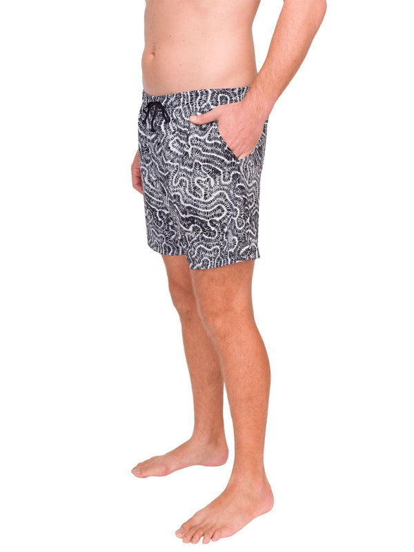 Mineral Washed Knit Casual Top & Shorts in Coral main image 1