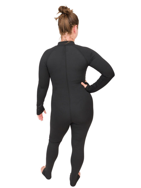 Black Dive Skin/Sun Protection Suit UPF 50+ Full Body Protection