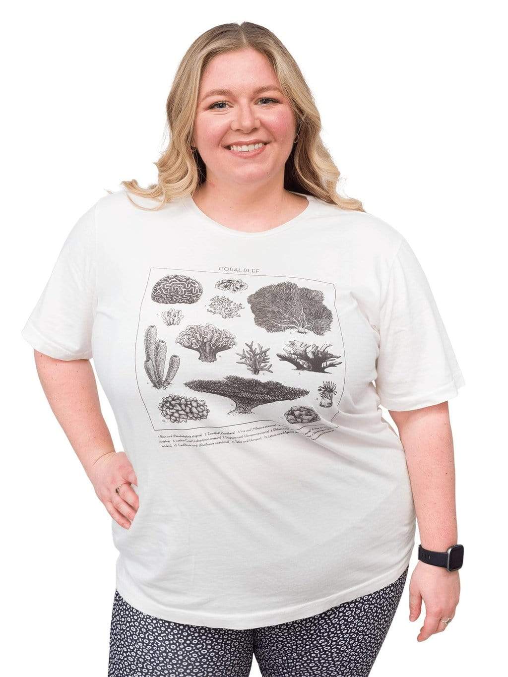 Model: Chelsea is a marine conservationist who believes that science is for everybody… and every BODY! She is 5&#39;2&quot;, 230 lbs, 40DD and is wearing a L tee.