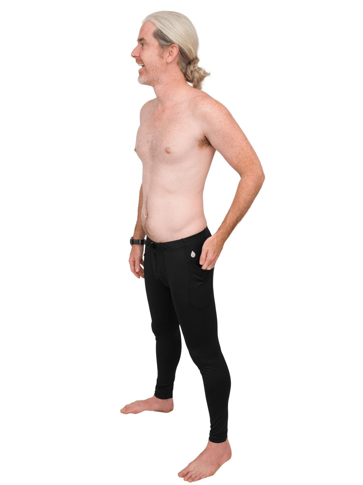 Model: Patrick is the CEO and founder of Waterlust. He is 6&#39;1&quot;, 175lbs and wearing a size L legging.
