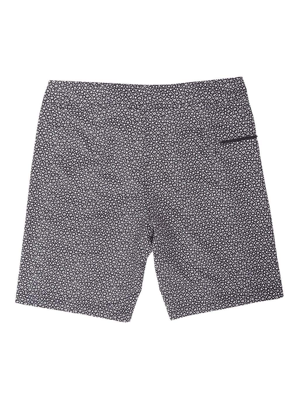 Waterlust Spotted Eagle Ray Boardshorts flat off body view of back of shorts