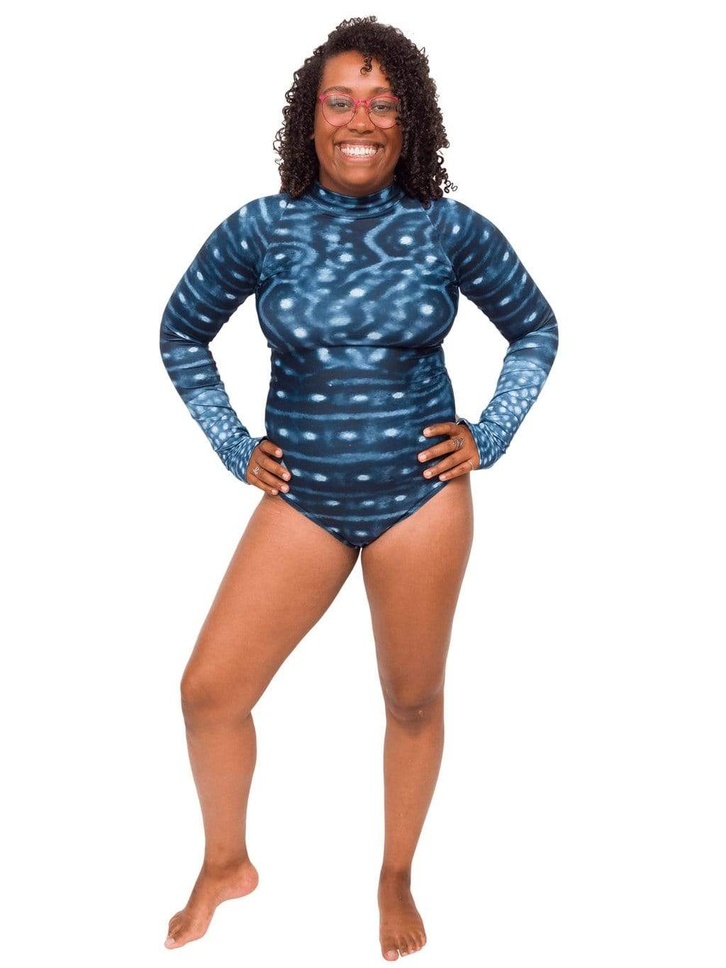 Model: Amani is the CFO of Minorities in Shark Sciences and a shark scientist. She is 5&#39;3&quot;, 160 lbs, 36C and is wearing a M.