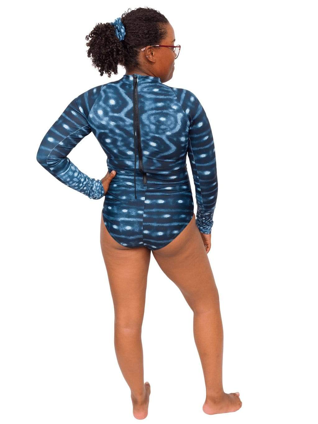 Model: Amani is the CFO of Minorities in Shark Sciences and a shark scientist. She is 5&#39;3&quot;, 160 lbs, 36C and is wearing a M.