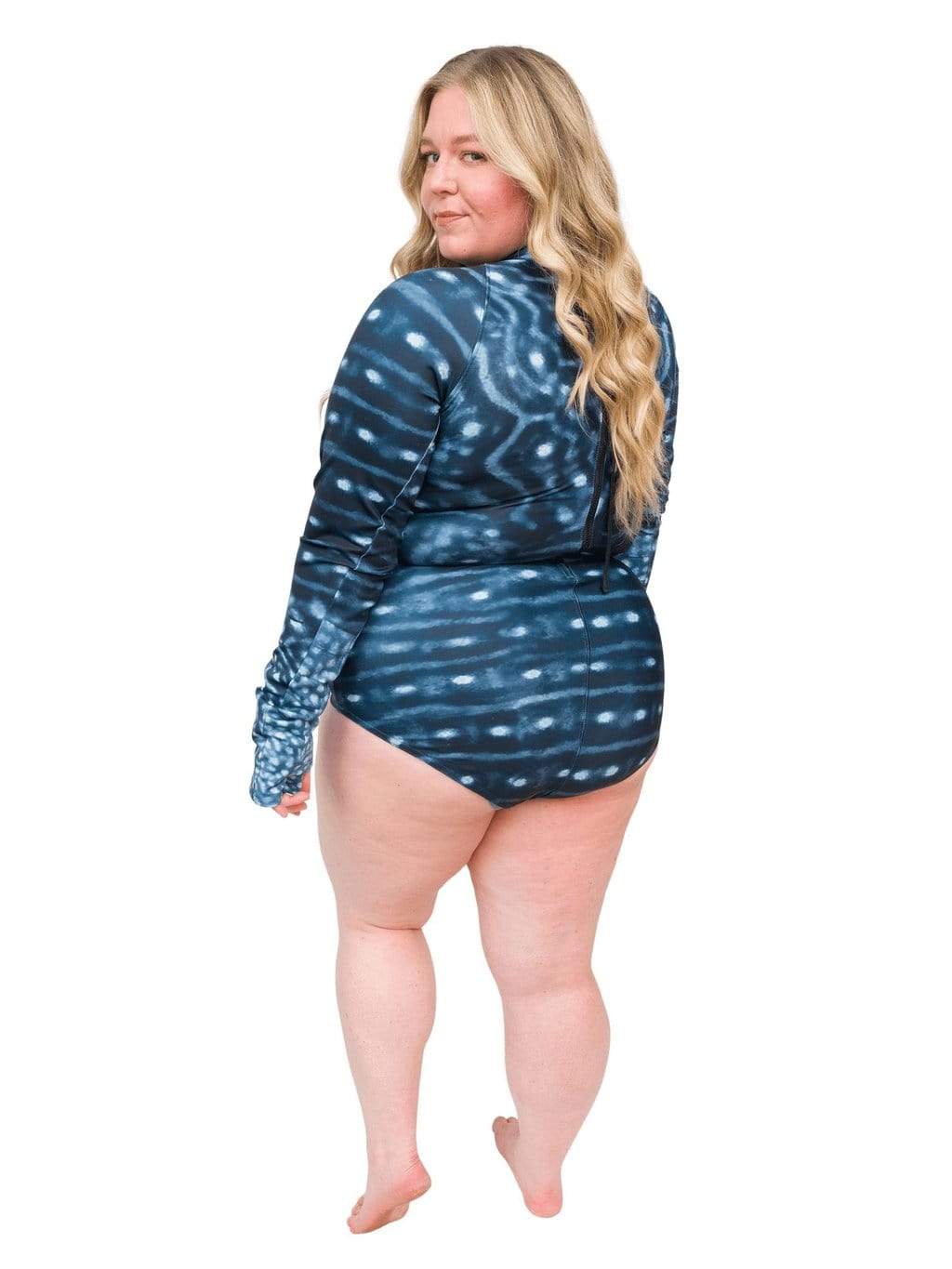 Model: Chelsea is a marine conservationist who believes that science is for everybody… and every BODY! She is 5&#39;2&quot;, 230 lbs, 40DD and is wearing a 3XL.