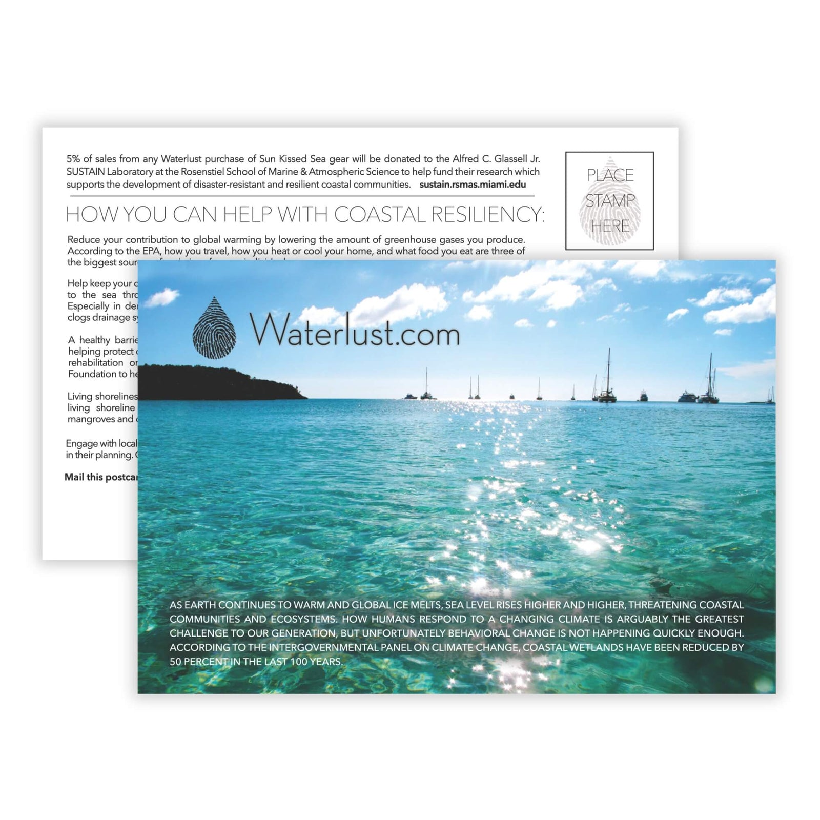 Coastal Resiliency Call-To-Action Postcard | Waterlust
