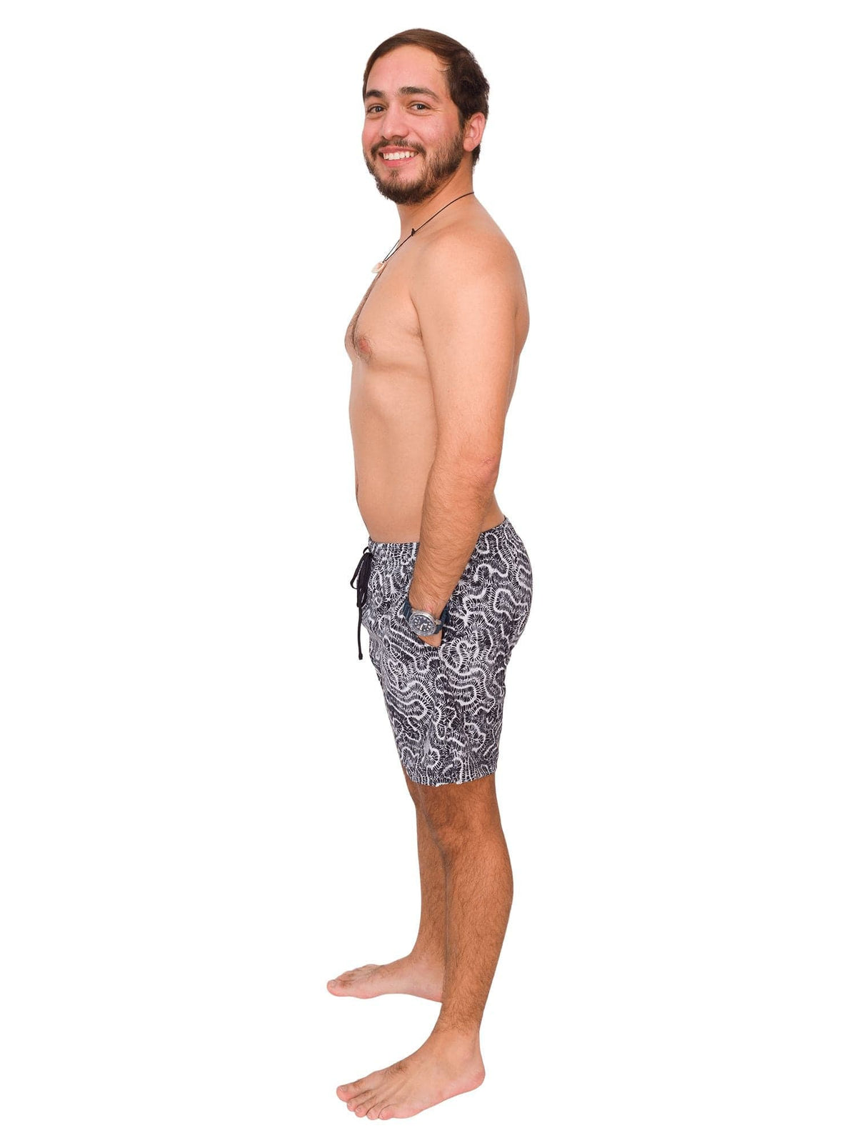 Model: Nico is a seascape ecologist, specializing in coral reefs. He is 5&#39;7&quot;, 155lbs, and is wearing a size S Best Day Ever Short. 