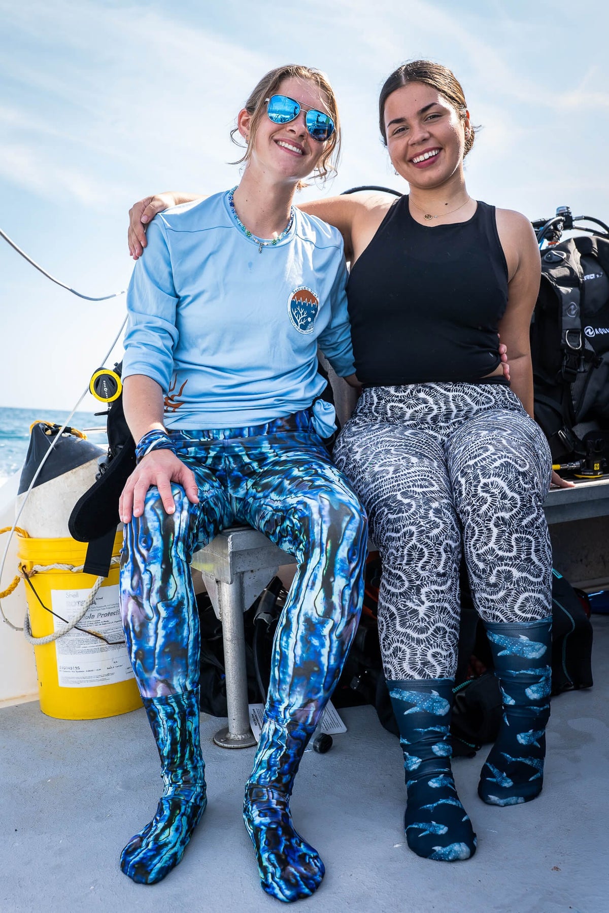 Model: Stella (left) wears a size 9.5 women's shoe and Hannah (right) wears a size 8.5.