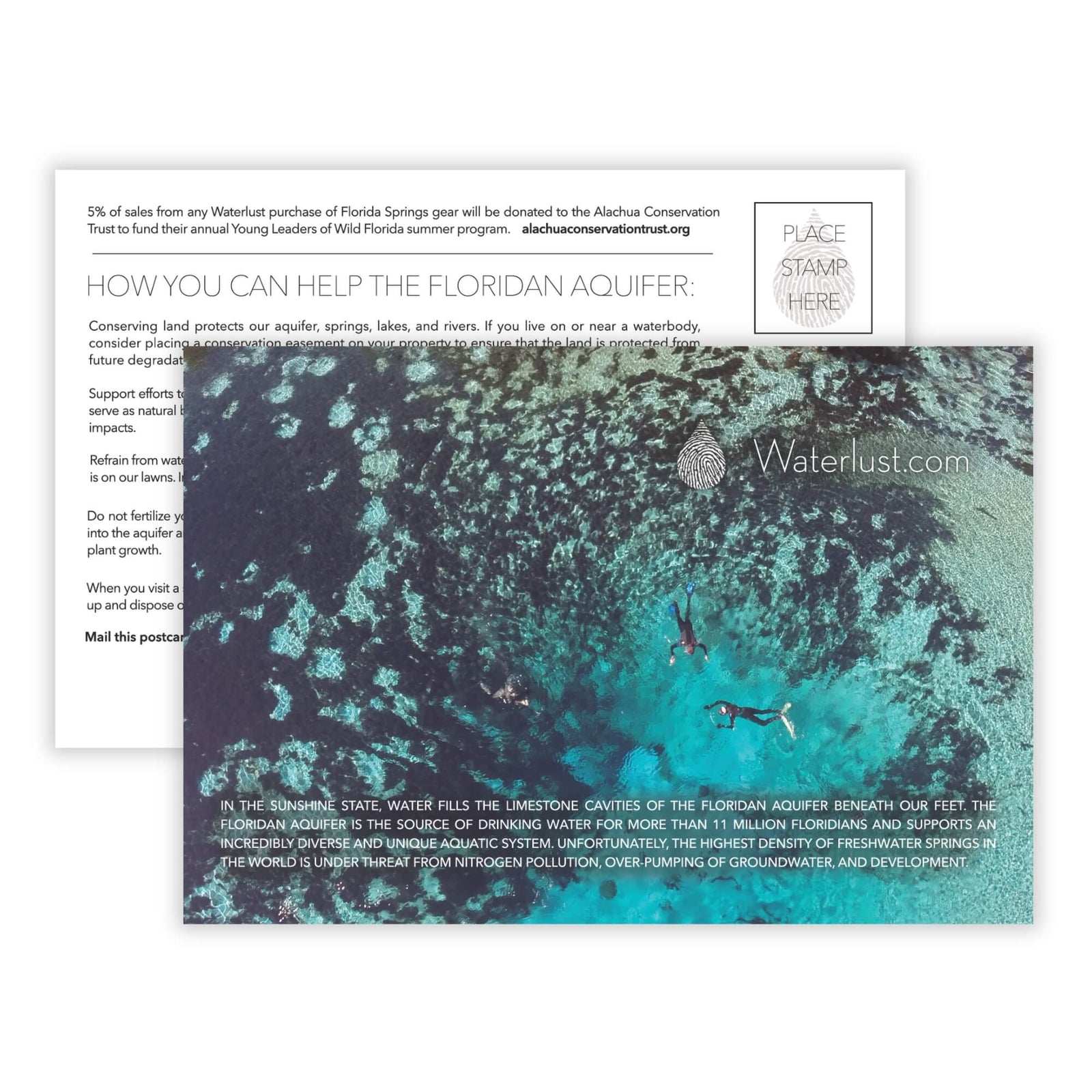 Floridan Aquifer Call-To-Action Postcard | Waterlust