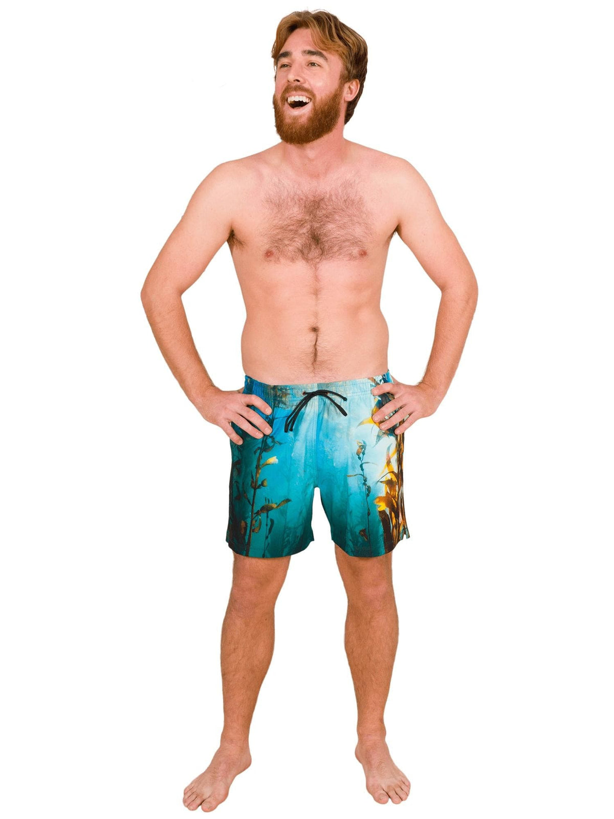Model:Cam is the Director of Facilities for the University of Miami's Land-Based Coral Nursery, and member of The Rosenstiel School's Coral Reef Futures Lab. He is 6'1", 200lbs, and wearing a size L short. 