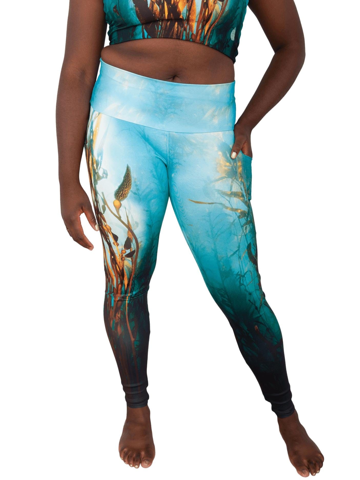 ё BIOTOPvelour leggings完売品 Kelp Forest Swim Leggings | UPF 50+ | Recycled