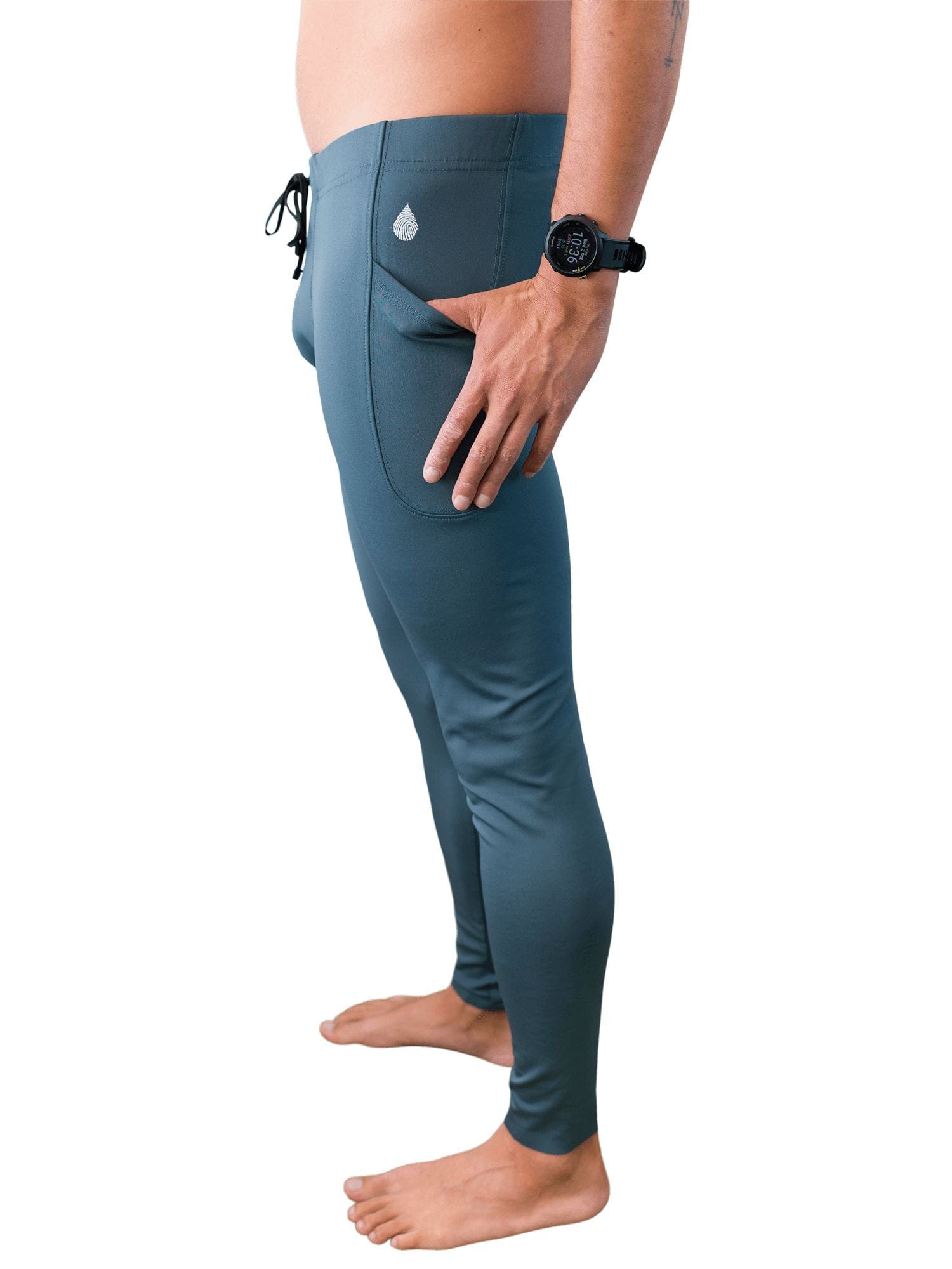 Men's Abyss Blue Leggings | UPF 50+ | Swim Tights