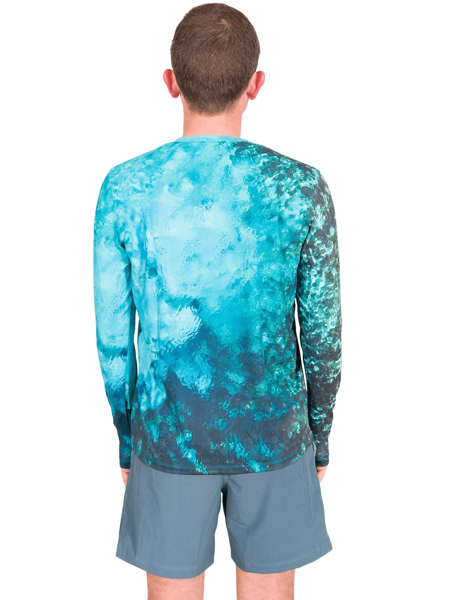 Model: Joe is a coral restoration ecologist and an avid runner. He is 5'10", 145lbs and wearing a size S Men's Crew Neck Sun Shirt and S Best Day Ever Short.