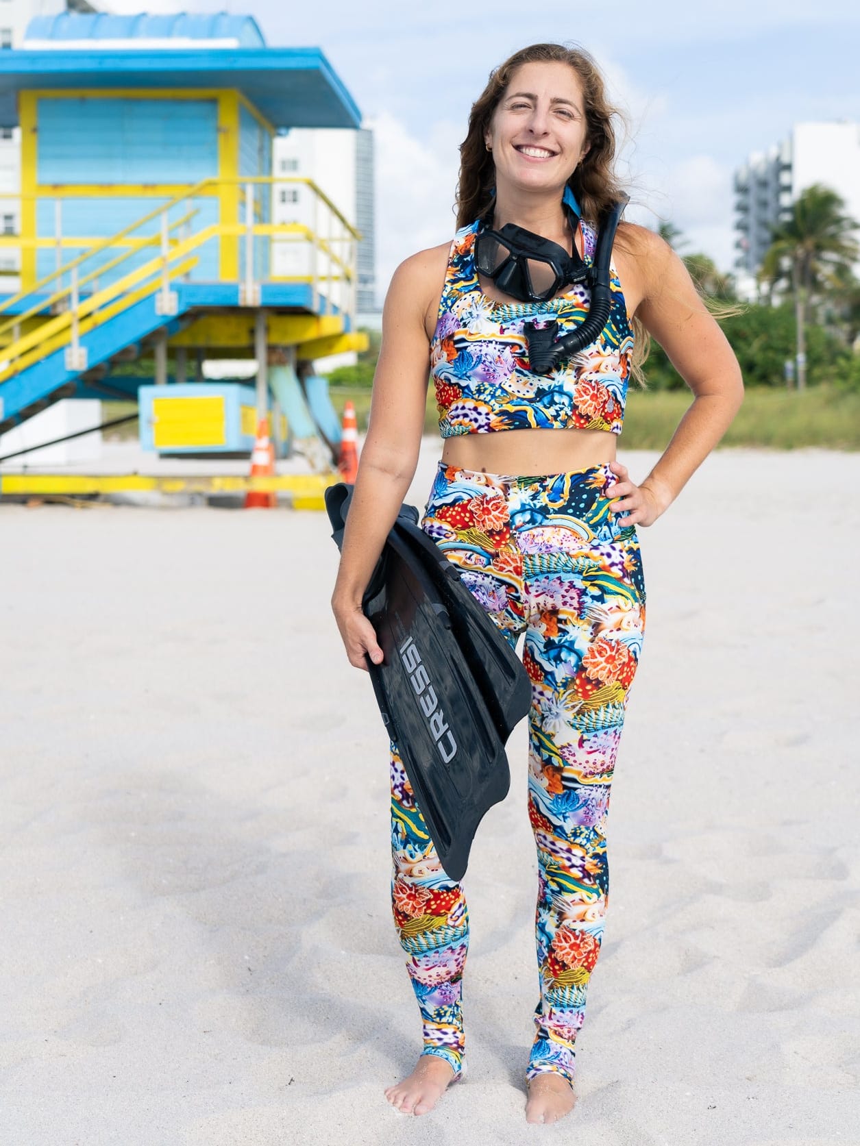 Nudibranch Swim Leggings | UPF 50+ | Recycled
