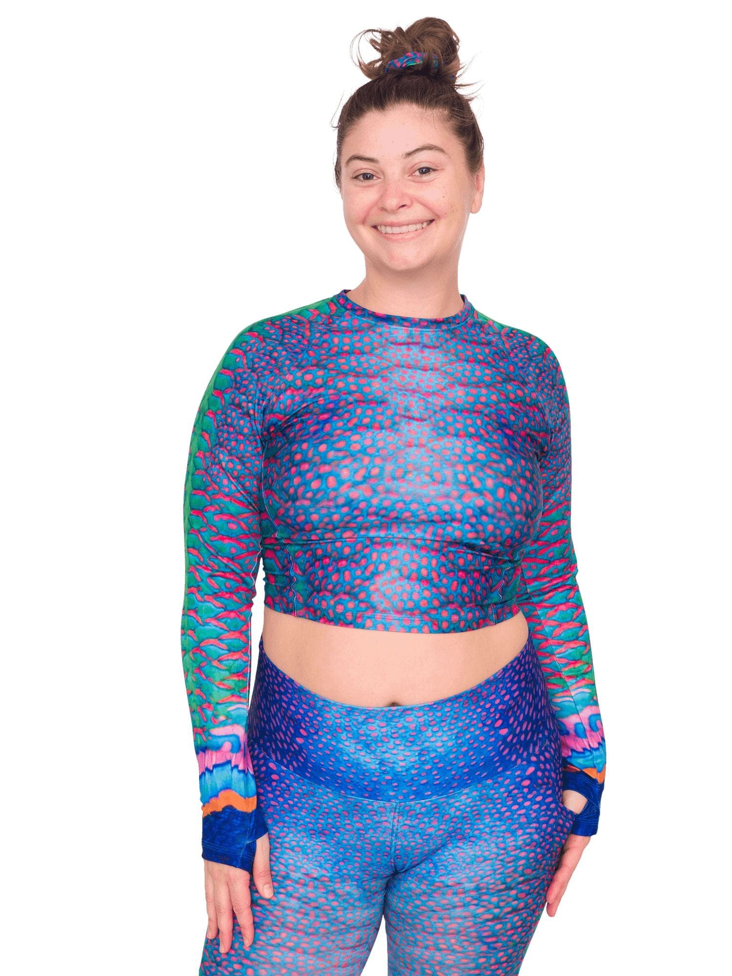 Paradise Falls Cropped Rashguard Top