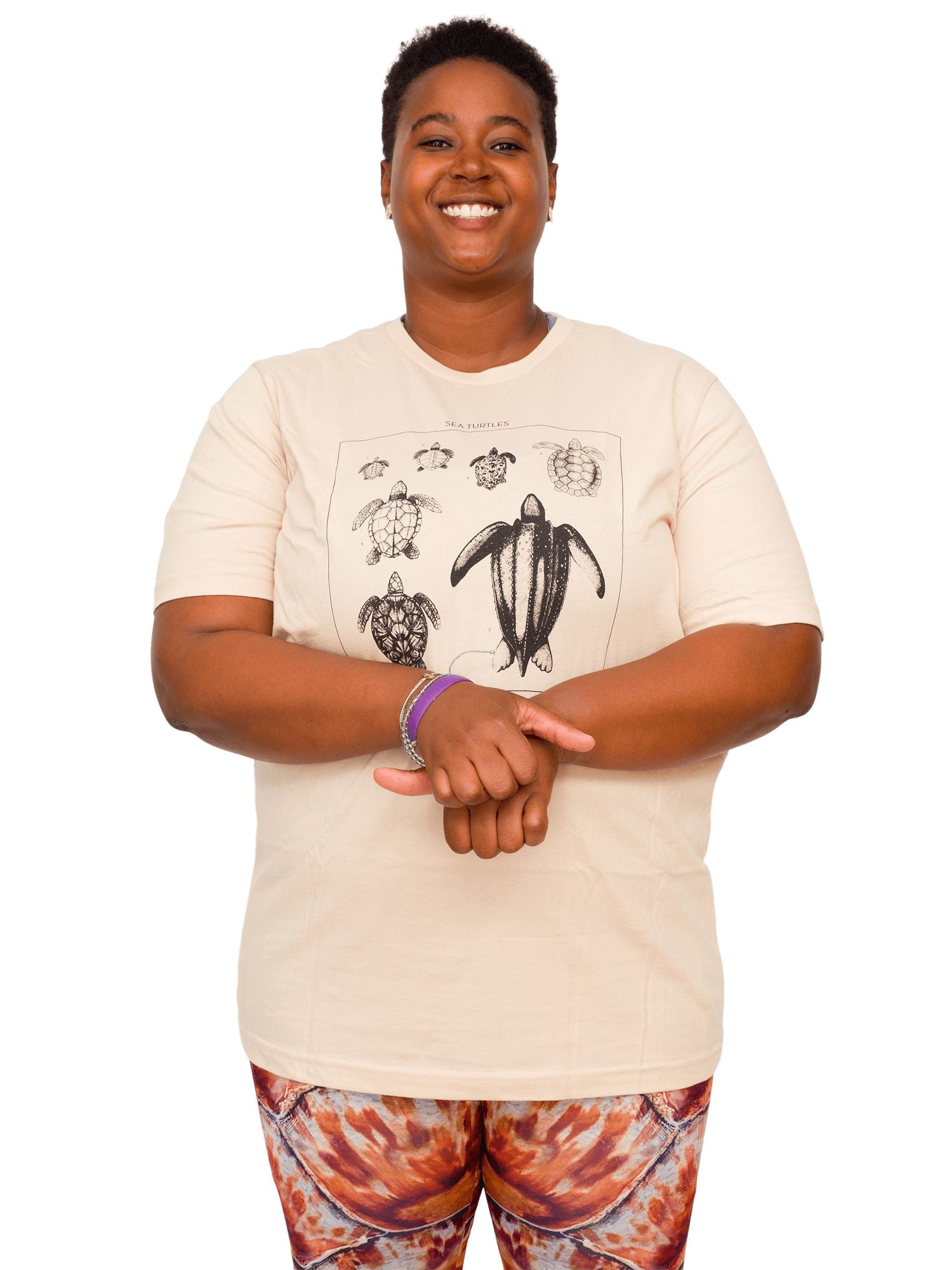 Sea Turtle ID Organic Cotton Tee | Algae Ink | GOTS Certifie