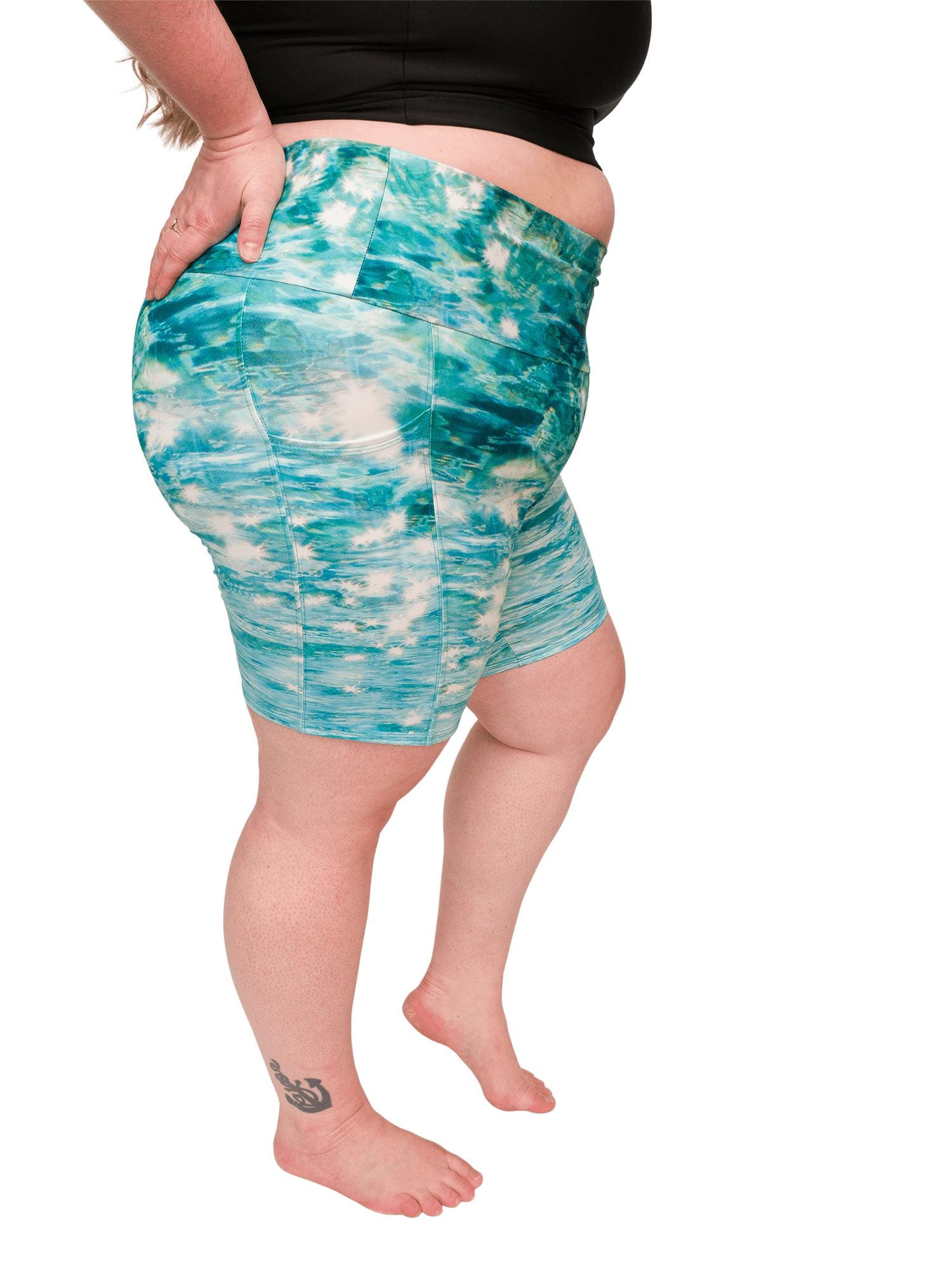 Sun-Kissed Sea 8 Inch Biker Style Shorts | UPF 50+ Sun
