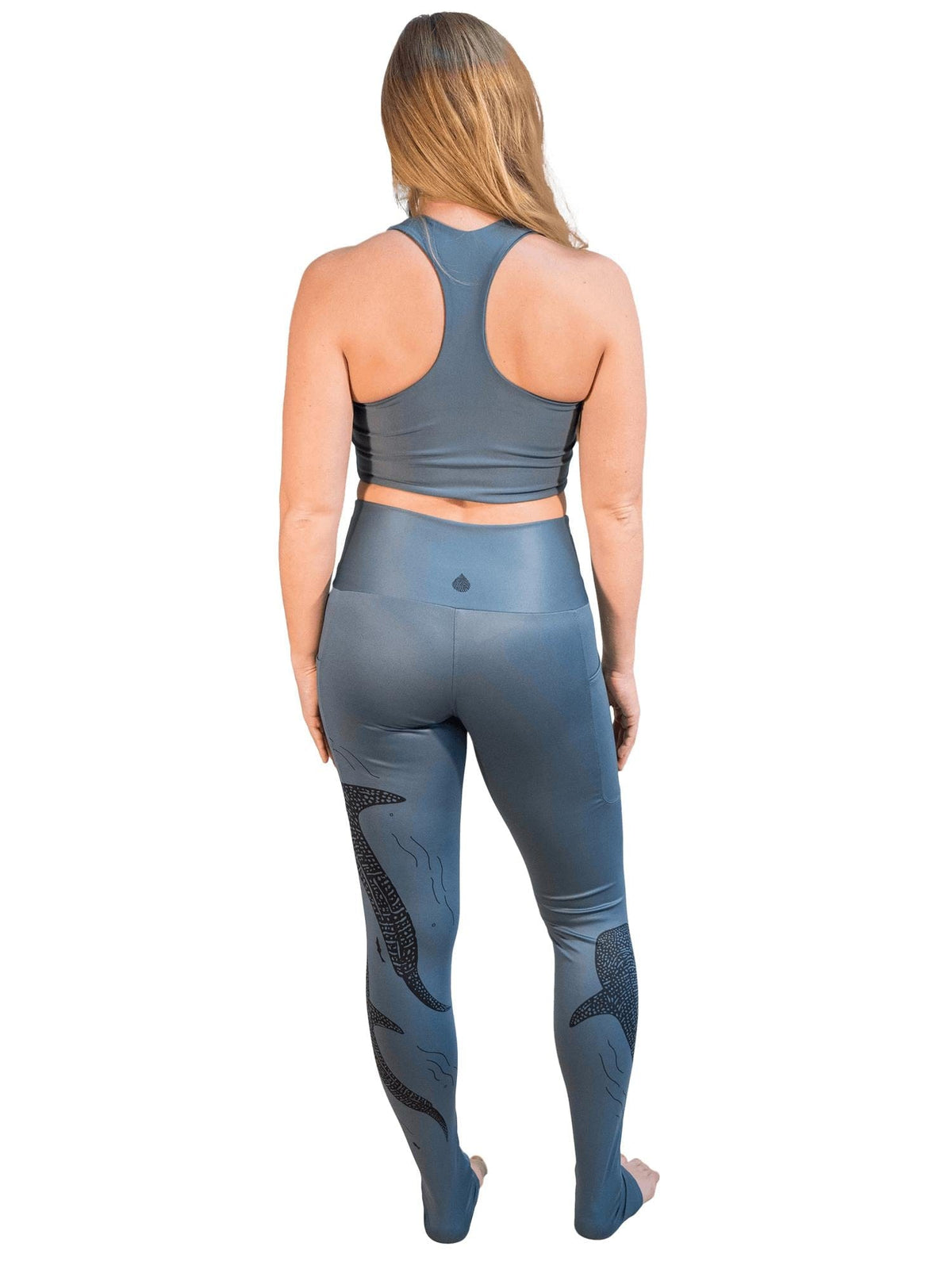Whale Shark Line Art Leggings