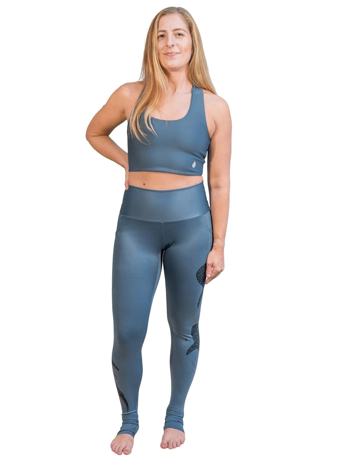 Whale Shark Line Art Leggings