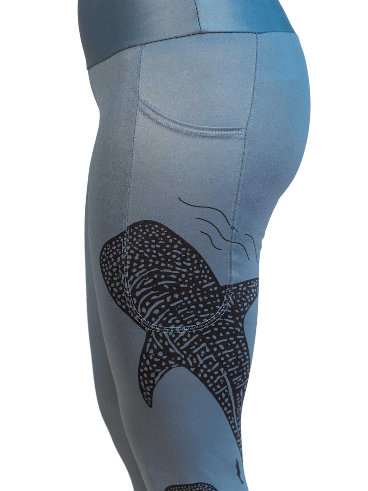 Whale Shark Line Art Leggings