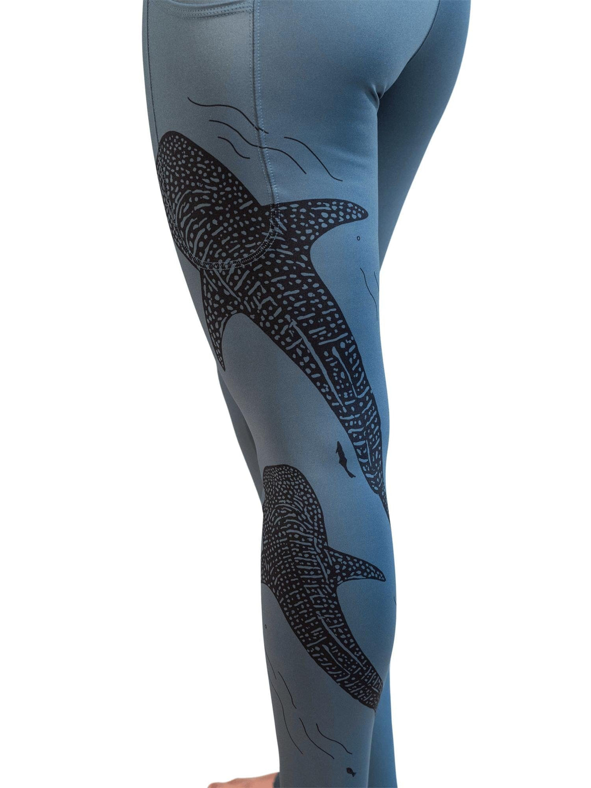 Whale Shark Line Art Leggings