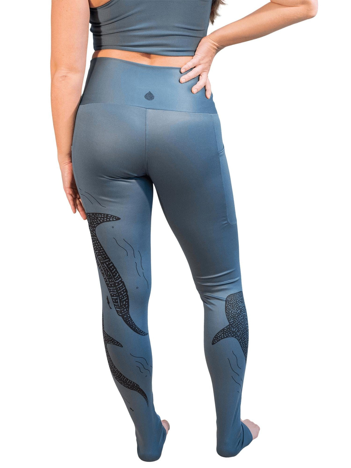 Whale Shark Line Art Leggings