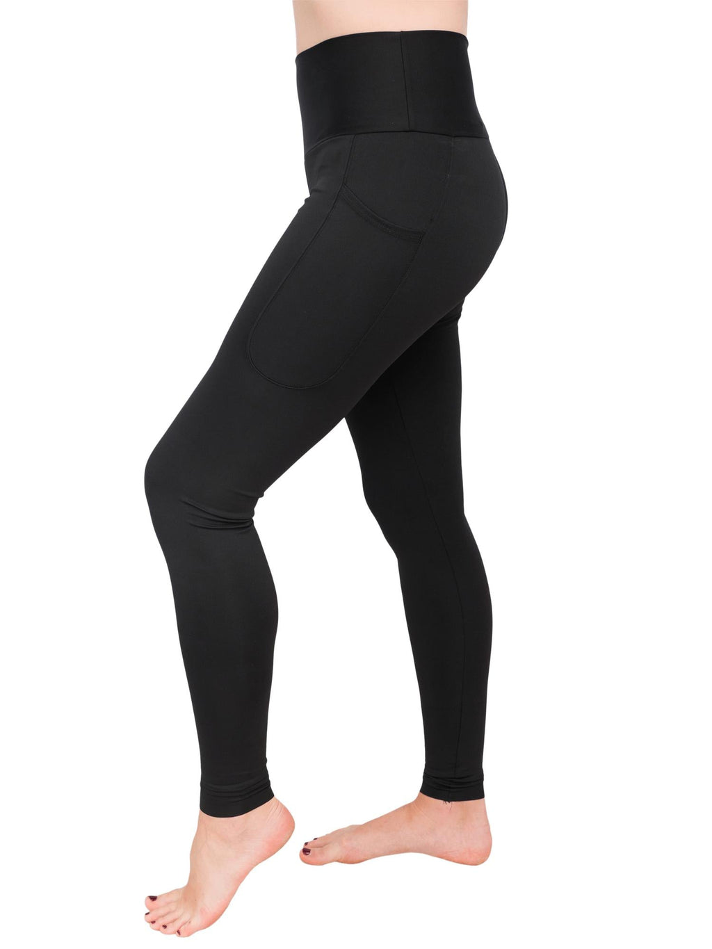 Black Circularity Leggings | Swim | Dive | Surf | UPF 50+ - Waterlust