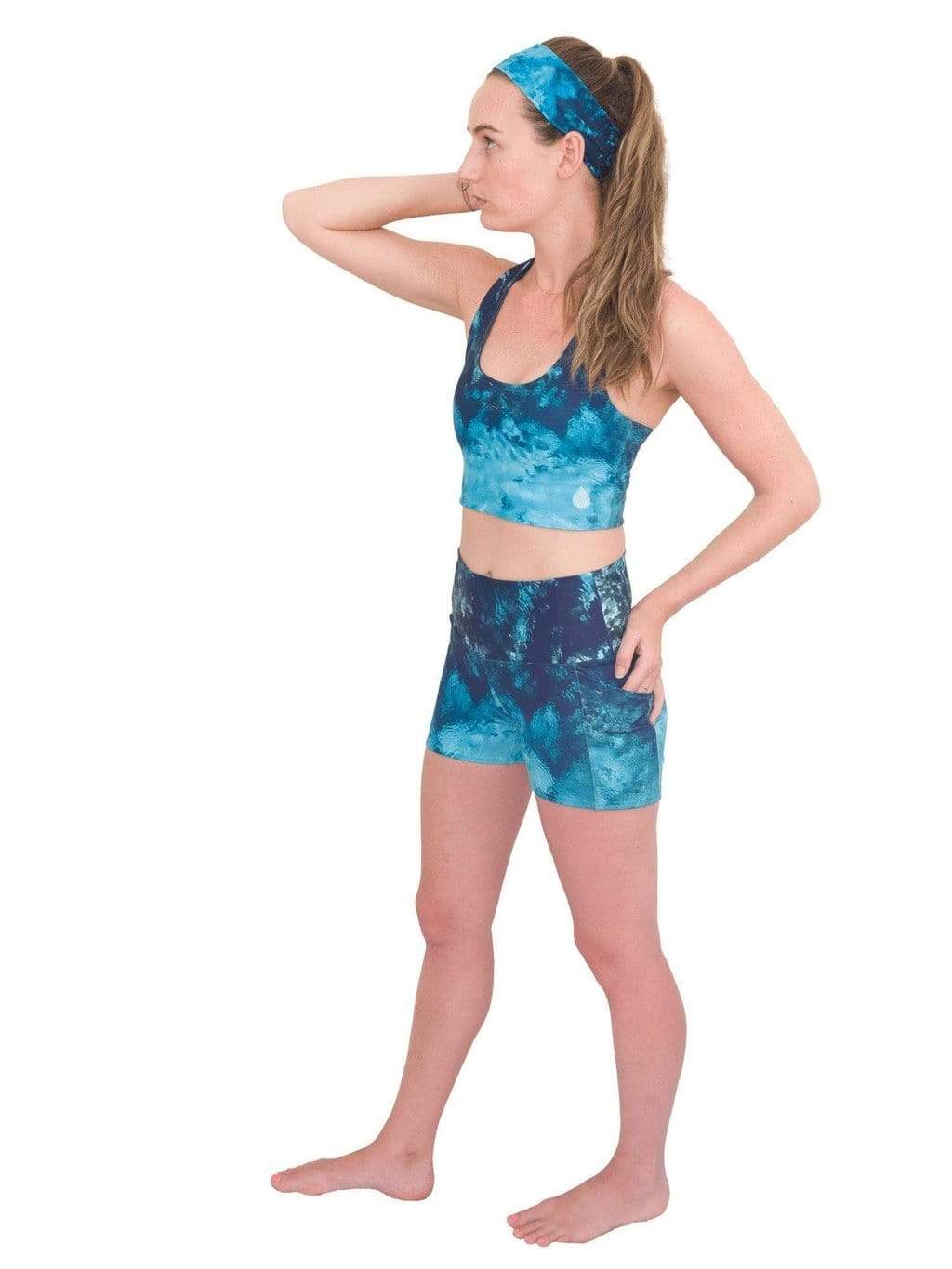 Girls & Preteen High Dive Long Modest Swim Set (with attached shorts) -  HydroChic
