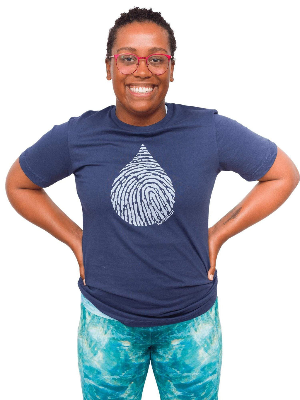 Model: Amani is the CFO of Minorities in Shark Sciences and a shark scientist. She is 5&#39;3&quot;, 160 lbs, 36C and is wearing a S tee.