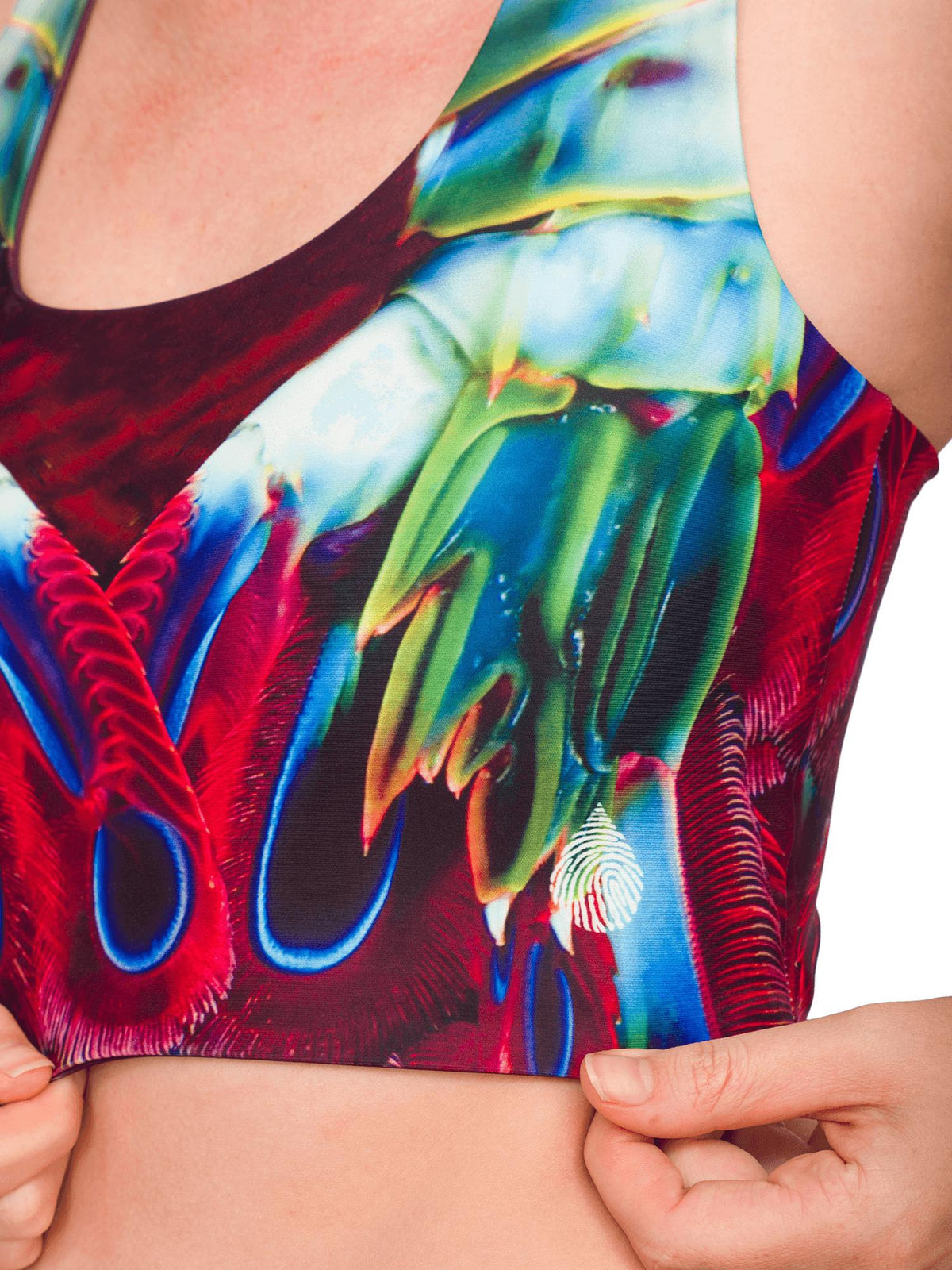 Peacock Mantis Moxie Reversible Top | Swim | Dive Skin | Surf | UPF 50+ | Female [M] | Recycled Polyester/Spandex