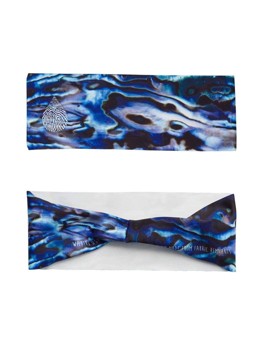 Waterlust Printed Headband Made From Pre-Consumer Waste Abalone Restoration