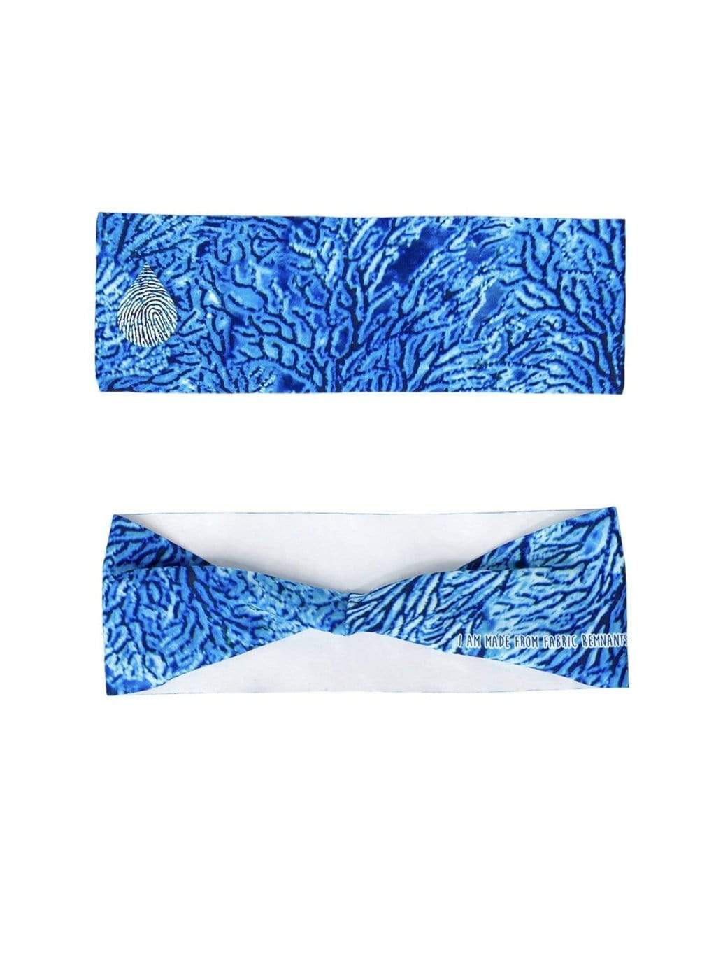 Sea Fan Headband front and back view on white background