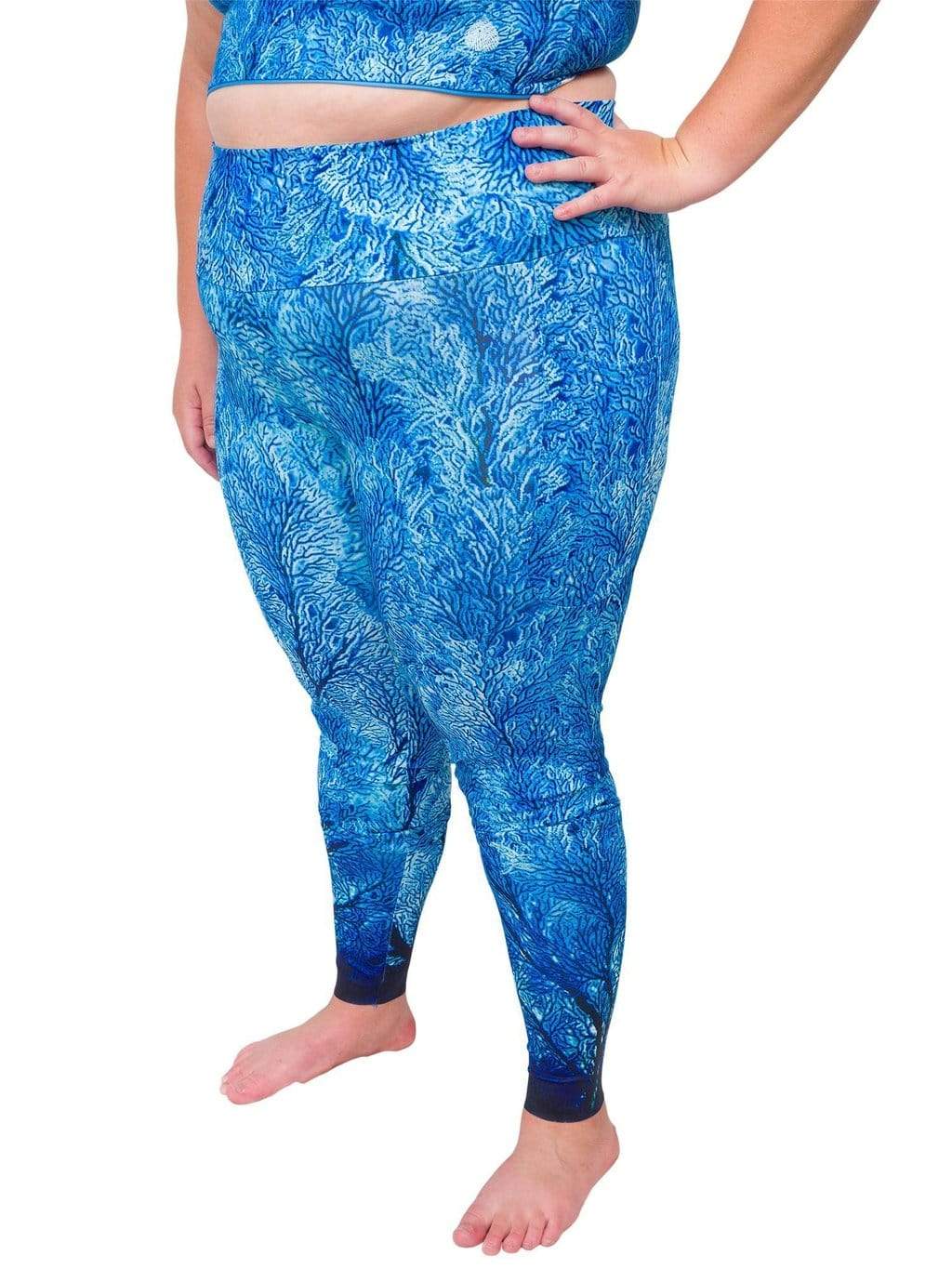 Coral Reef Sea Fan Leggings | Swim | SCUBA Dive | Surf | UPF 50+