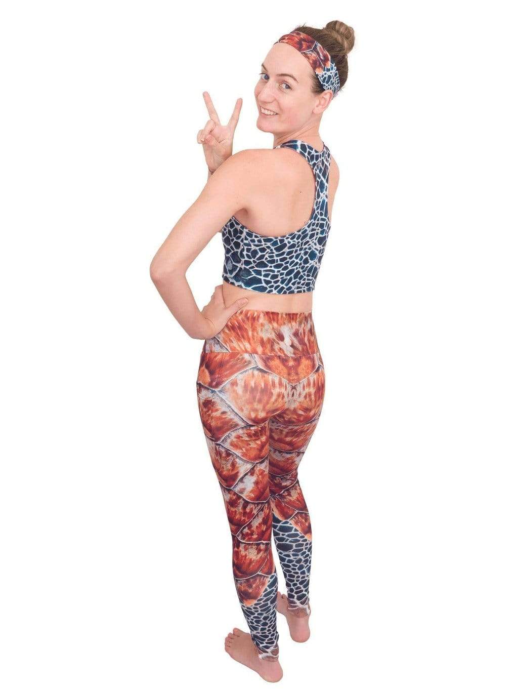 Leggings - Yoga Style Pineapple Print Legging with 5 inch Long
