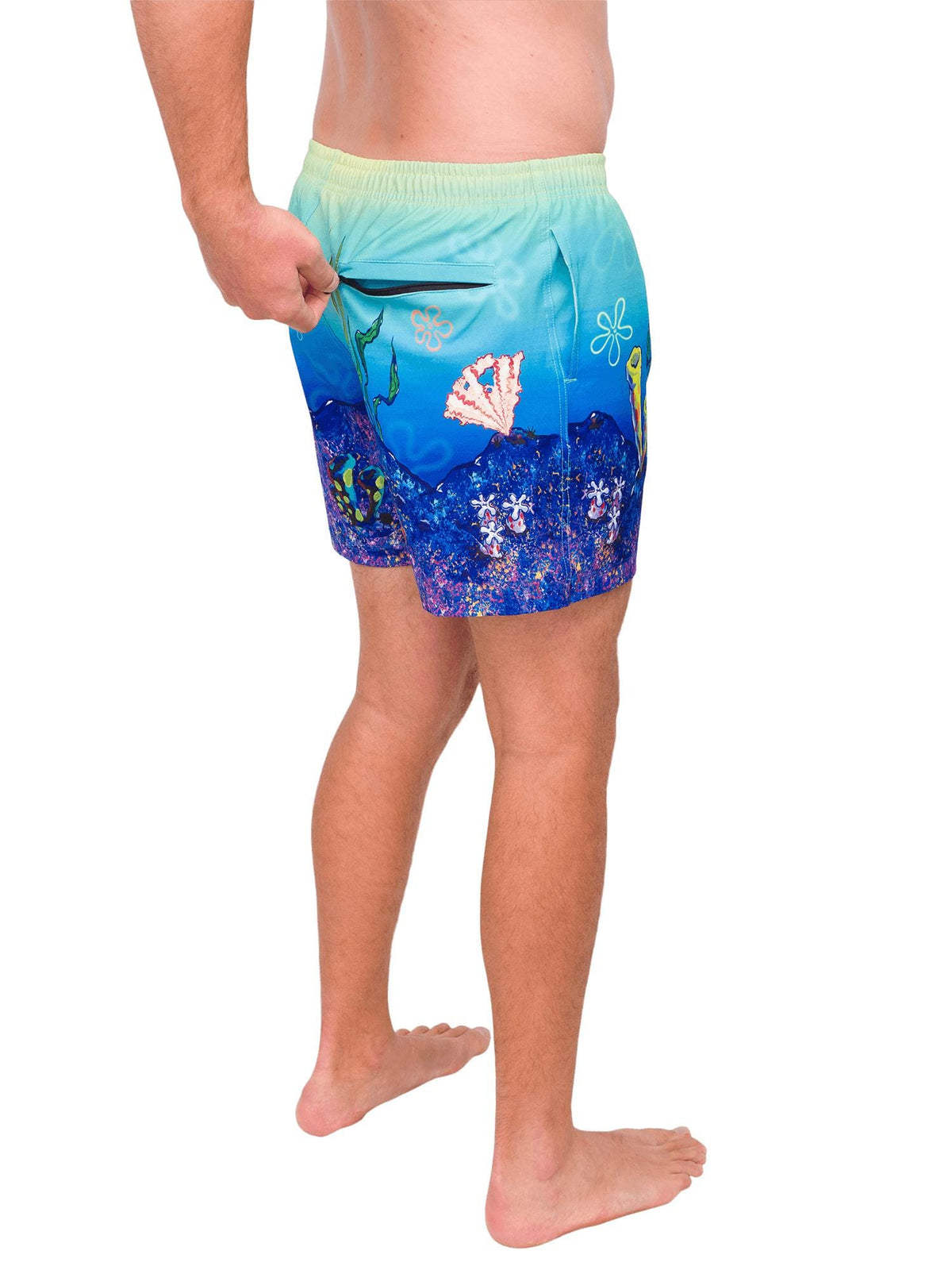 SpongeBob's Bikini Bottom Unisex Shorts, Swim, Sweat
