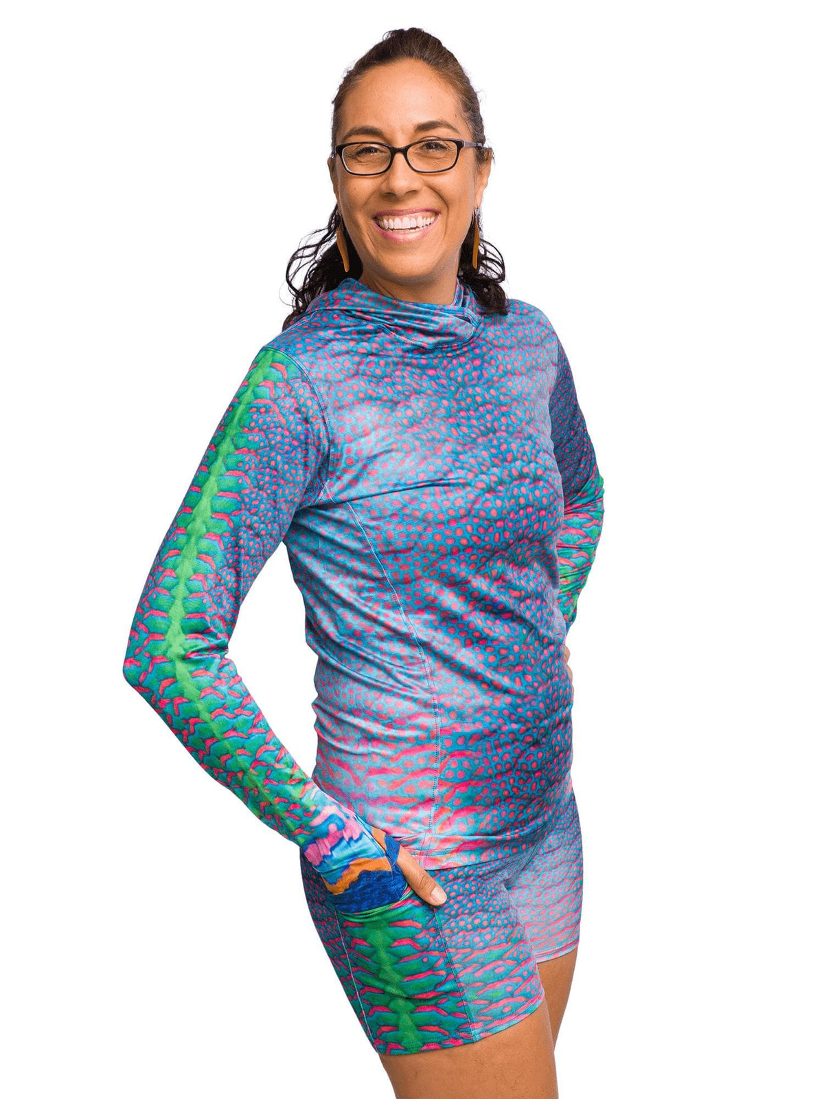 Women's Parrotfish Protection Sun Shirt | Swim | Dive Skin | Surf | UPF 50+ | Female [Xs] | Recycled Polyester/Spandex